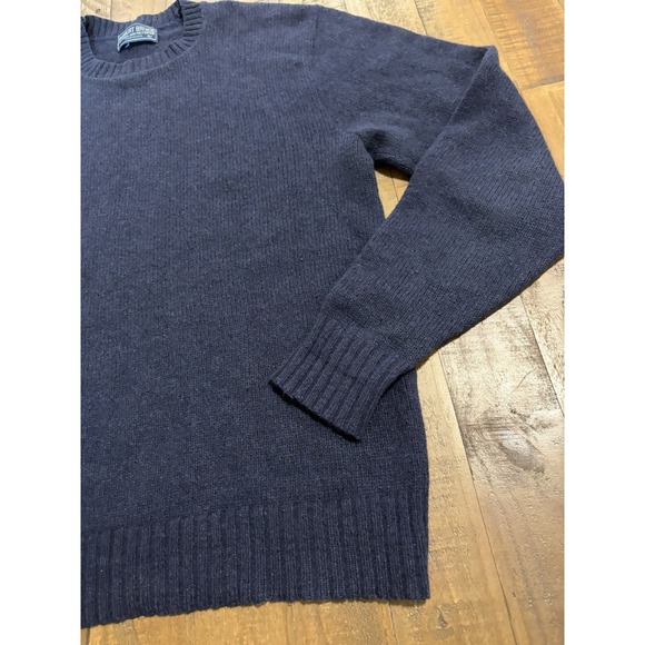 Vintage Robert Bruce Sweater Mens Large Blue Crewneck Made in USA Wool Blend - Picture 3 of 8